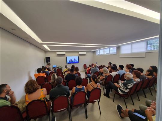 A transmissão do encontro em Belho Horizonte