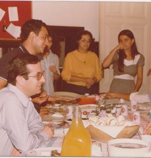 João Carlos Petrini e um grupo do Movimento em São Paulo, 1980.