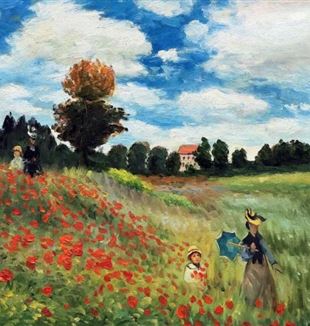 Campo de papoulas em Argenteuil, de Claude Monet.