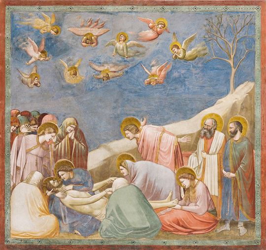 Giotto di Bondone, A Lamentação de Cristo (c.1305). Capela Scrovegni (Pádua, Itália).