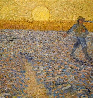 “O semeador ao entardecer”, de Vincent van Gogh, 1888, Museu Kröller-Müller de Otterlo (©Wikimedia Commons).